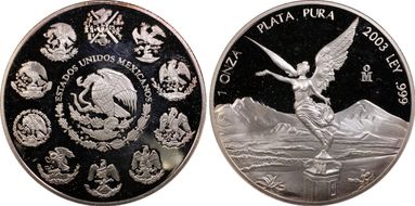 2003-Mo Onza Libertad Ag PR66DCAM