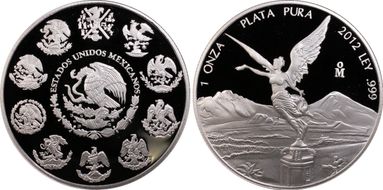 2012-Mo Onza Libertad  Ag PR69DCAM