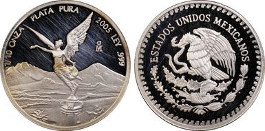 2005-Mo 1/10 oz Libertad Ag PR63DCAM