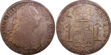 1808-Mo TH 8 R Calico-988 Charles IIII XF45