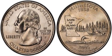2005-P 25C Minnesota DDR-019 MS66