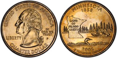 2005-P 25C Minnesota DDR-025 MS65