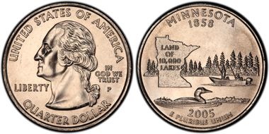2005-P 25C Minnesota DDR-044 MS65