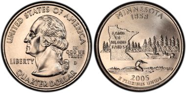 2005-D 25C Minnesota DDR-002 MS65