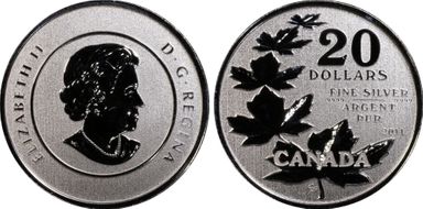 2011 $20 Maple Leaf .9999 Silver SP68