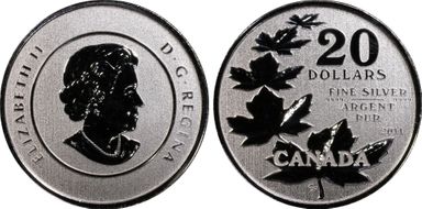 2011 $20 Maple Leaf .9999 Silver SP69