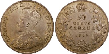 1919 50C AU58