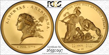 (1776) AV Medal Libertas Americana 2004 Restrike PR68DCAM