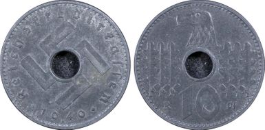 1940-A 10 Pfg Military Issue MS63
