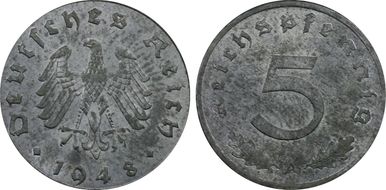 1948-A 5 Pfg J-374 MS63