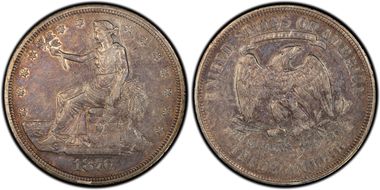 1876 T$1 Obverse 1, Reverse 2 N1