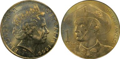 1999-M $1 Anzac MS66