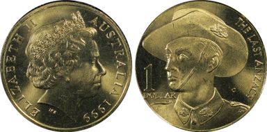 1999-C $1 The Last Anzacs MS65