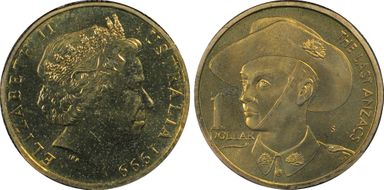 1999-S $1 Anzac MS66