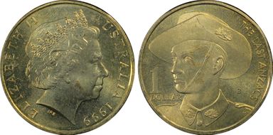 1999-B $1 Anzac MS66