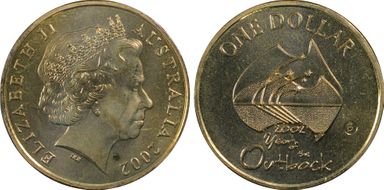 2002-B $1 Year of the Outback MS66
