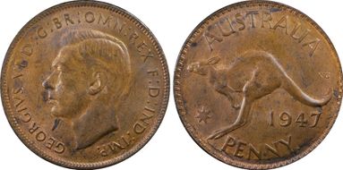 1947 Y. (p) 1D MS63BN