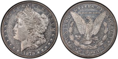 1878 7/8TF $1 VAM 44, Tripled Blossoms AU55