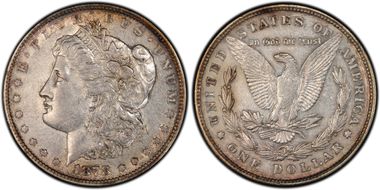 1878 8TF $1 VAM 14.15 Lines in Hair XF40