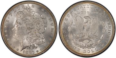 1880 $1 VAM 32A Clashed "In" MS63