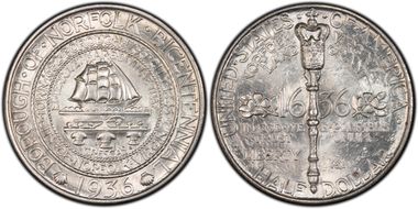 1936 50C Norfolk MS67