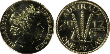 2012-M $1 Wheat Sheaf - Counterstamp MS67