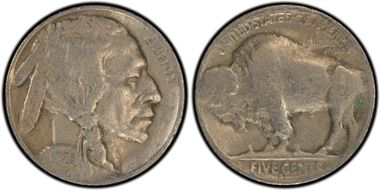 1925-S 5C 2 Feathers FS-401 VG10