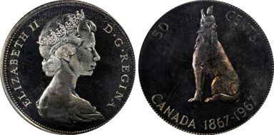 1967 50C Medal Alignment PR65