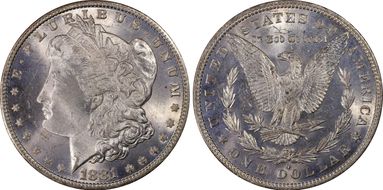 1881-O $1 MS64