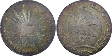 1883-Ga TB 8 R Ga67 MS63