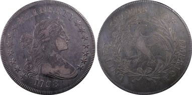1798 $1 15 Stars, Small Eagle VF35