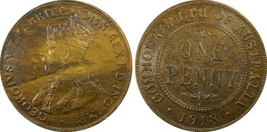 1918-I (c) 1D KM-23 MS62BN