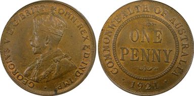 1921 1D Indian obverse MS64BN