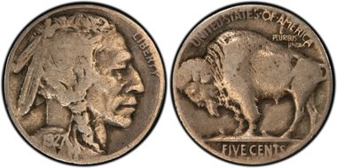 1927-D 5C 3 1/2 Leg FS-901 VG8