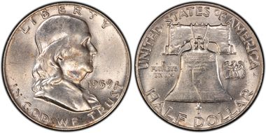 1959 50C "Goiter" FS-402 AU58