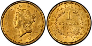 1850 G$1 MS63