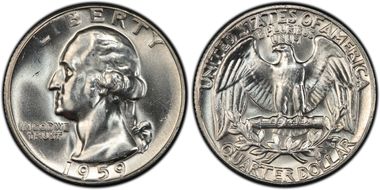 1959 25C Type B Reverse, FS-901 MS65