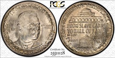 1947-D 50C Booker T. Washington MS66