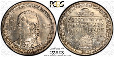 1947-S 50C Booker T. Washington MS66