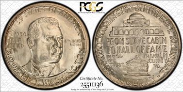 1950 50C Booker T. Washington MS65+