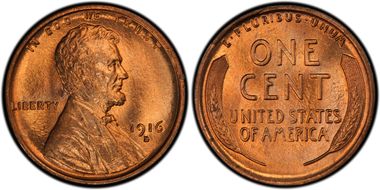 1916-D 1C MS65RD