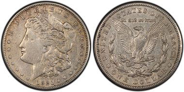 1921-S $1 VAM 1B-4, Thorn Head XF45