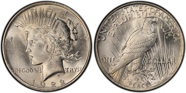 1922 $1 VAM 2A Earring MS63