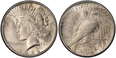 1922 $1 VAM 1F Field Break AU58