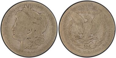 1887 $1 VAM 25A Donkey Tail FR2