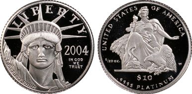 2004-W $10 Statue of Liberty PR69DCAM