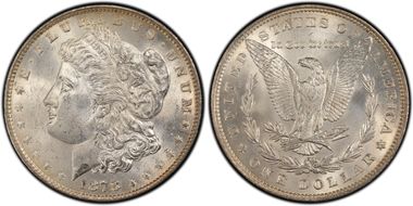 1878 7TF $1 R79 VAM 224 - 168 Reeds MS64