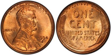 1934-D/D 1C RPM, FS-504 MS65RD