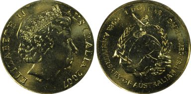 2007 $1 Peacekeeping MS66