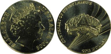 2008 $1 Rugby League MS66